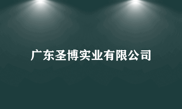 广东圣博实业有限公司