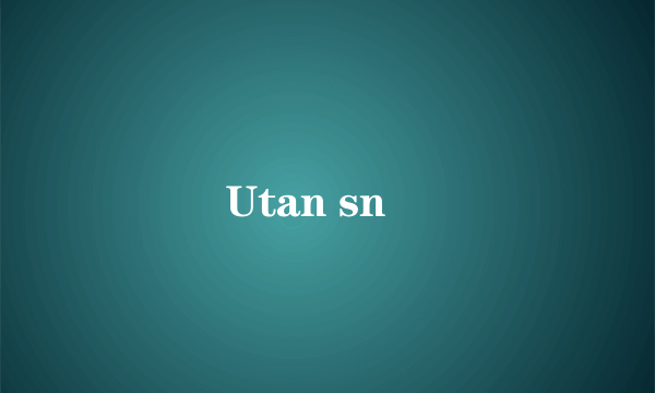 Utan snö