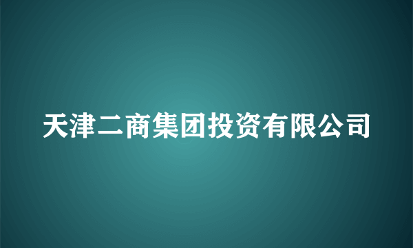 天津二商集团投资有限公司