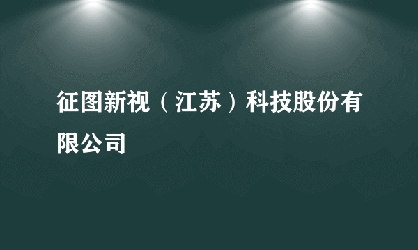 征图新视（江苏）科技股份有限公司