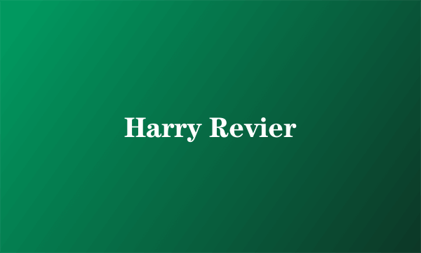 Harry Revier