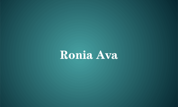 Ronia Ava