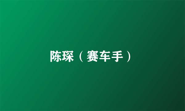 陈琛（赛车手）