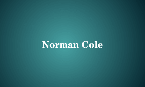 Norman Cole