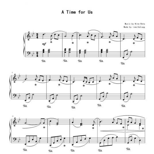 a time for us（电影《罗密欧与茱丽叶》插曲）