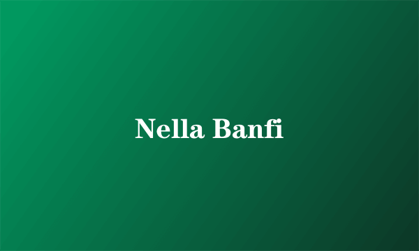 Nella Banfi