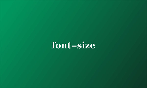 font-size