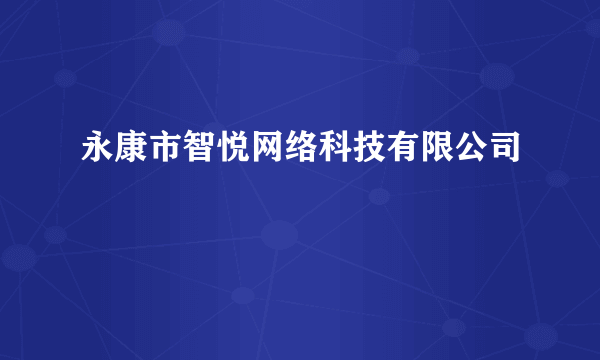 永康市智悦网络科技有限公司