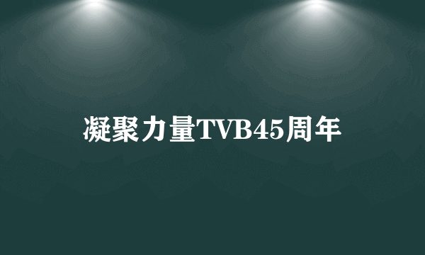 凝聚力量TVB45周年