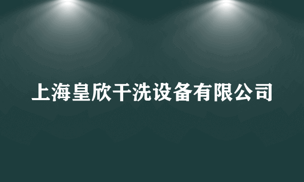 上海皇欣干洗设备有限公司