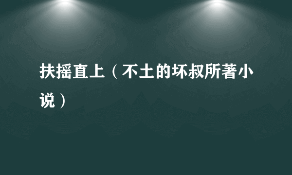 扶摇直上（不土的坏叔所著小说）