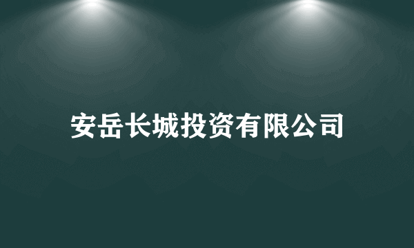 安岳长城投资有限公司