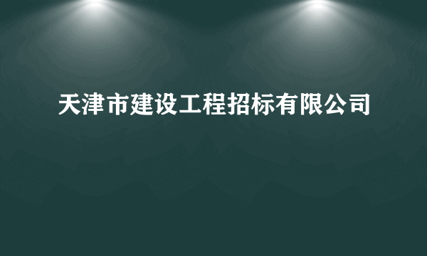 天津市建设工程招标有限公司