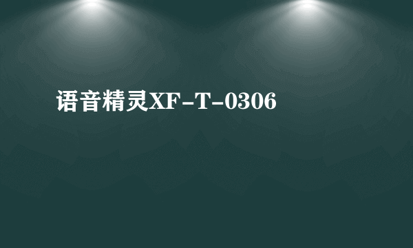 语音精灵XF-T-0306