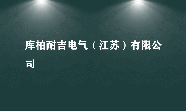 库柏耐吉电气（江苏）有限公司