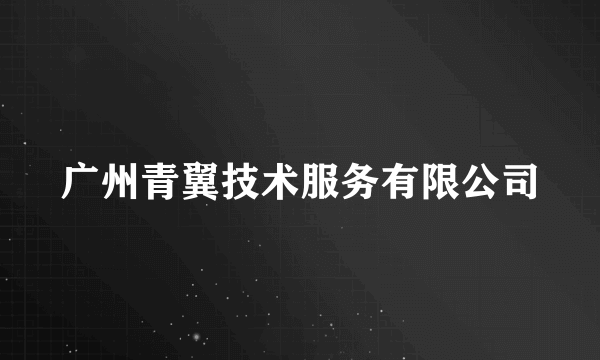 广州青翼技术服务有限公司