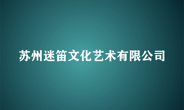 苏州迷笛文化艺术有限公司