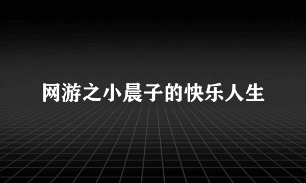 网游之小晨子的快乐人生