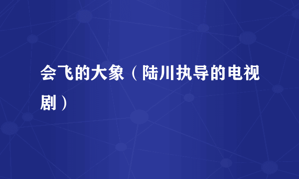 会飞的大象（陆川执导的电视剧）