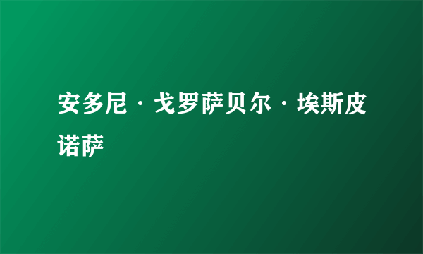 安多尼·戈罗萨贝尔·埃斯皮诺萨