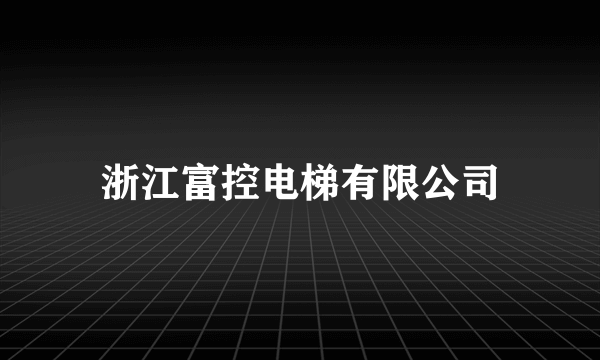 浙江富控电梯有限公司